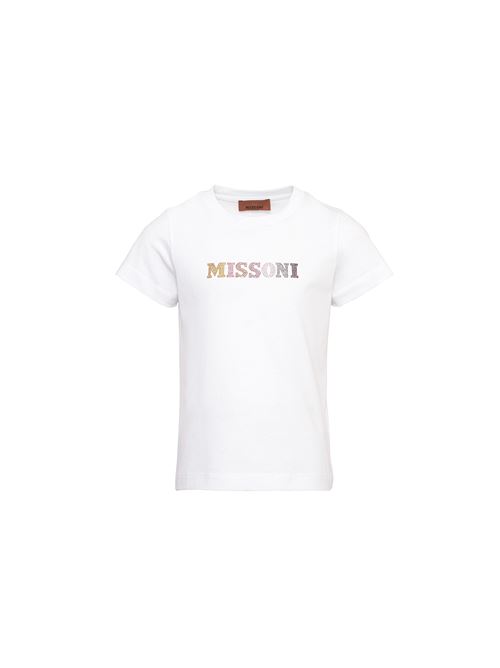 T-shirt, bambina, logata. MISSONI | MV8A51 J0177100